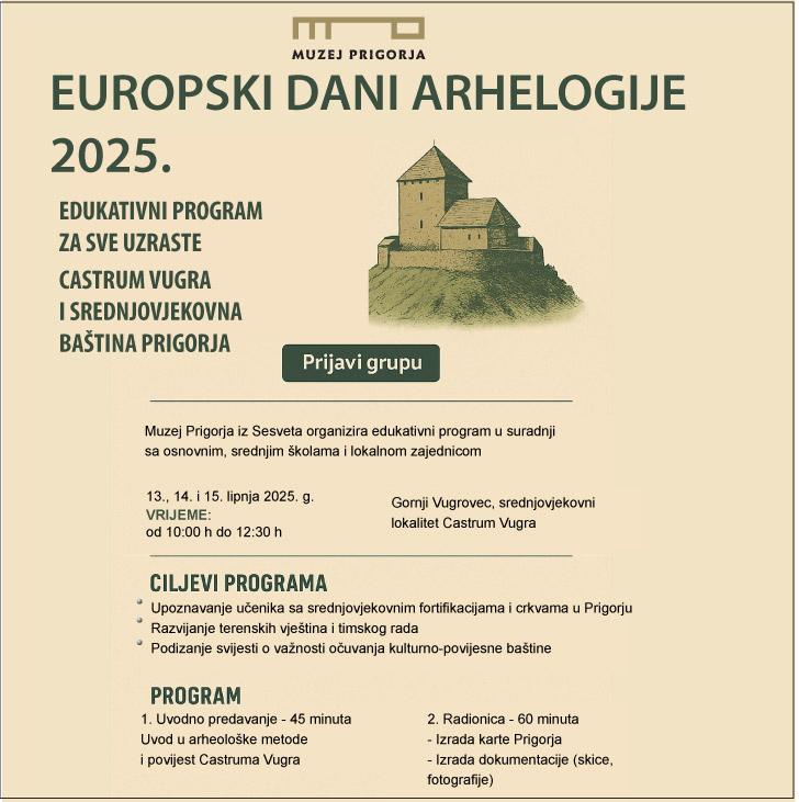 Europski dani arheologije u Muzeju Prigorja